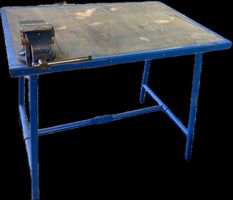 Klappbare Werkbank 1000x700x30mm mit Schraubstock