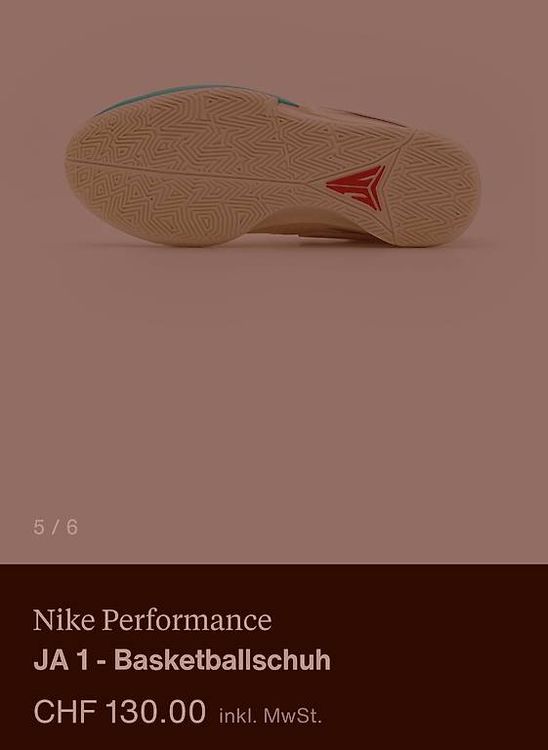 Basketballschuhe neu, Nike Performence JA1, gr 42 / 10.5 2