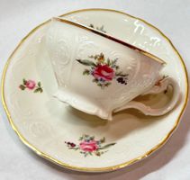 Bernadotte Czechoslovakia Floral Muster Tee/Kaffee Tasse