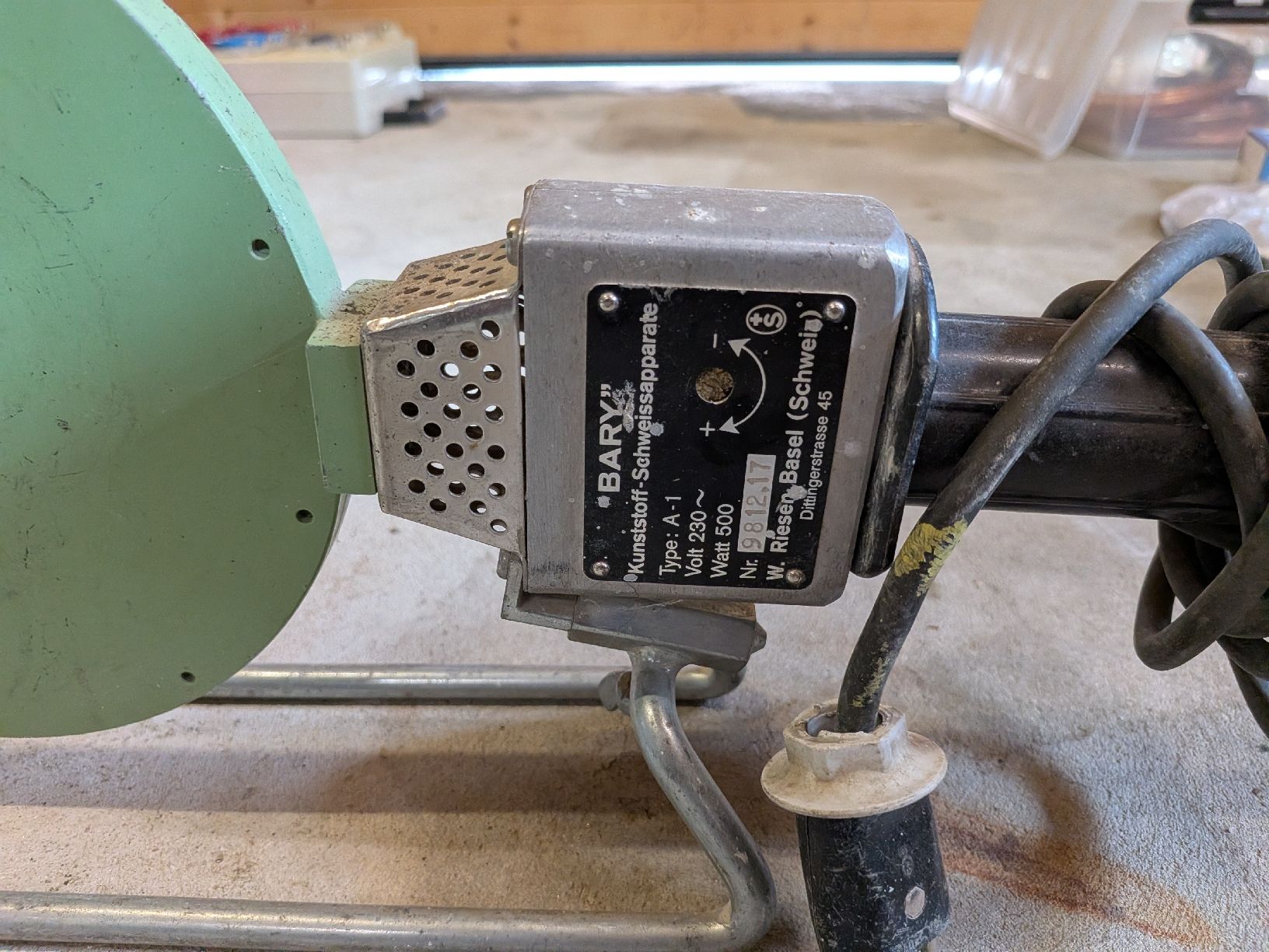 Saldatori: BARY Kunststoff-Schweissapparat Typ A-1 230 Volt – Usato da Wengi b Büren venduto da pel_7xtg 1