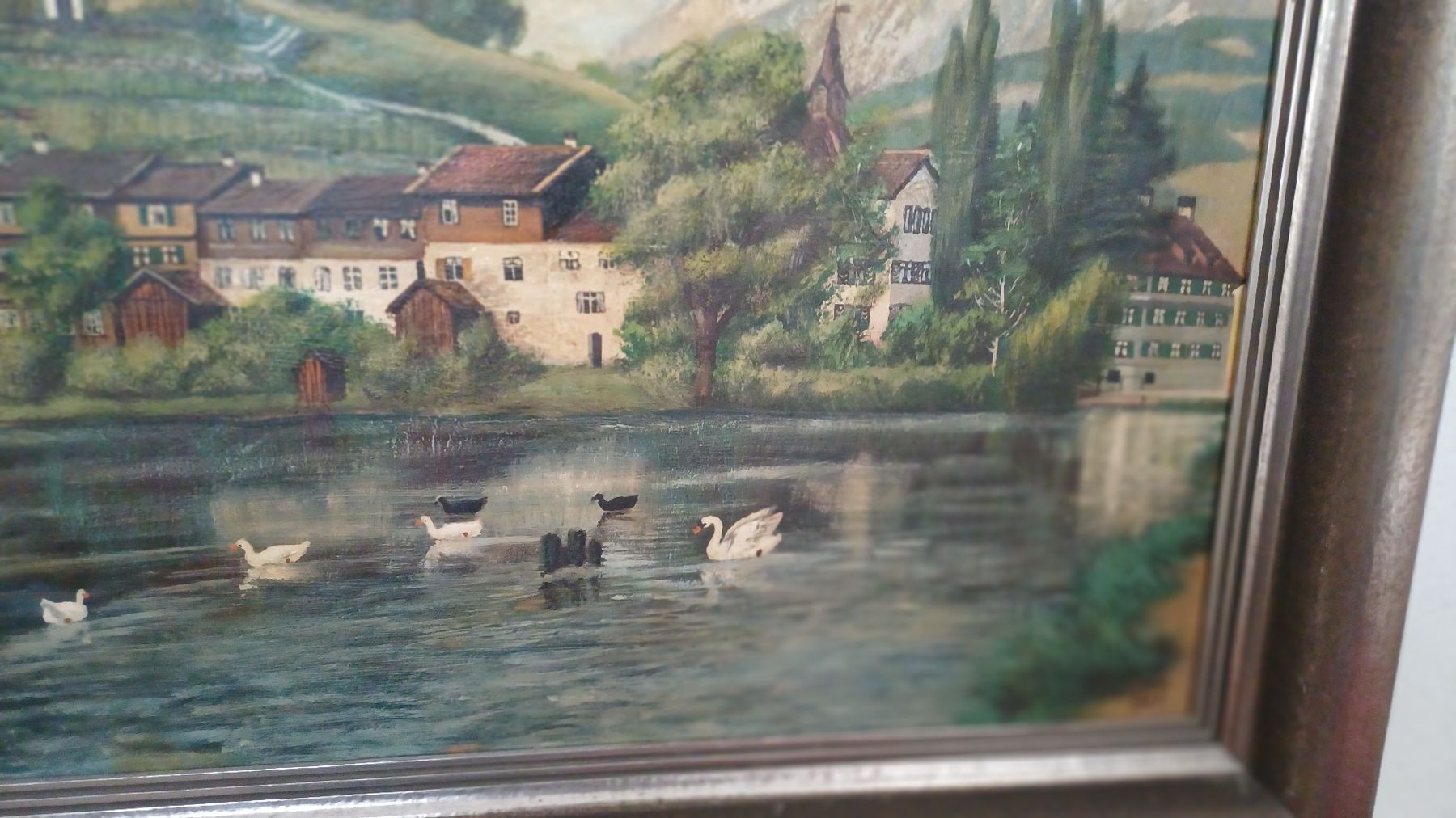 Dipinti: Schönes Hadgemaltes Bild Schloss Werdenberg – Usato da Flawil venduto da Naphtali 6