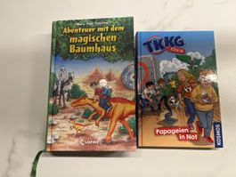 2 Kinderbuecher Magisches Baumhaus und TKKG Junior Set