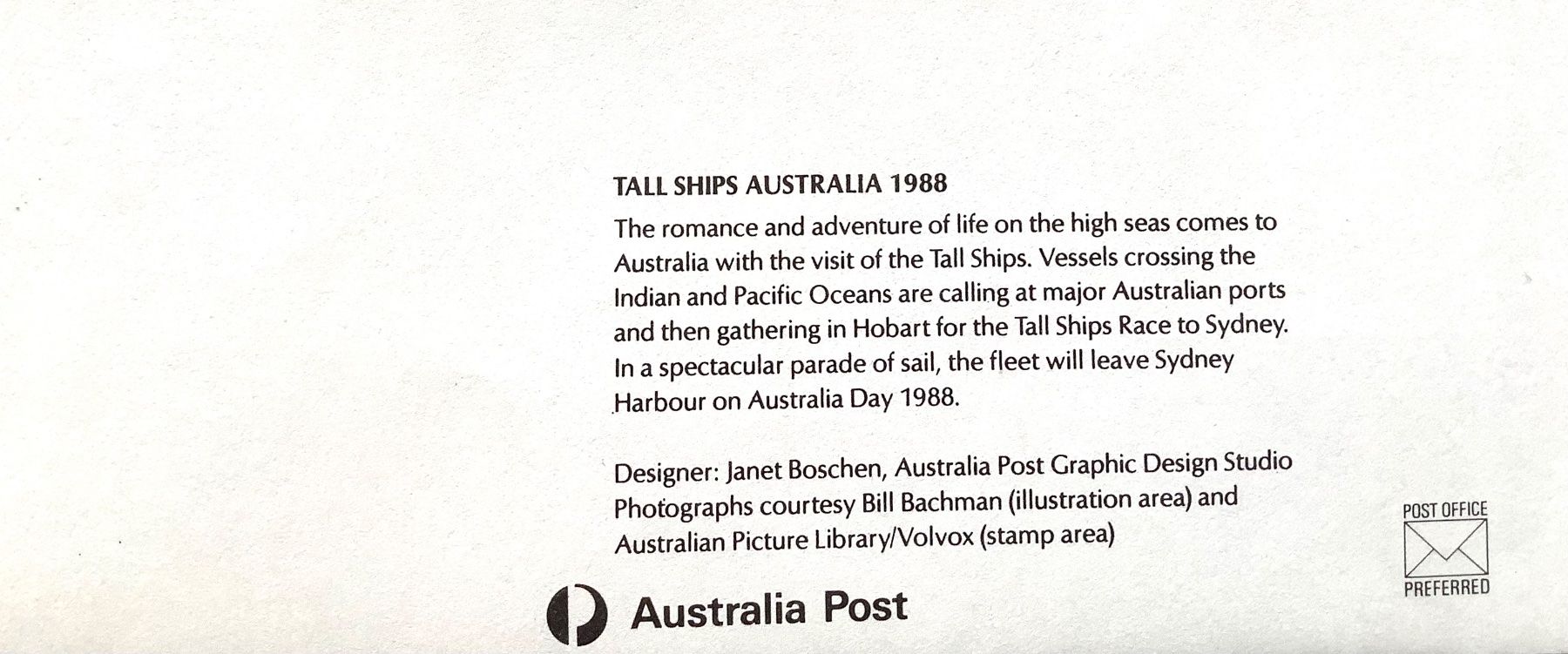 Tutti i francobolli: 1988 Australien FDC - Tall Ships - Div. Stempel – Nuovo (secondo la descrizione) da Liestal venduto da Skunk02 2