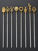 Vintage Schaschlikspiesse, Inox, 60er/70er Jahre 
