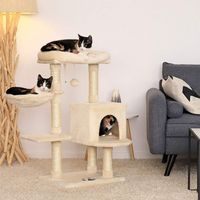 Kratzbaum Katzenbaum Katzenmöbel 93cm Höhle Liegemulde Bett