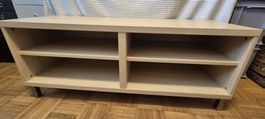Lowboard Kieferoptik mit 4 offenen Fächern