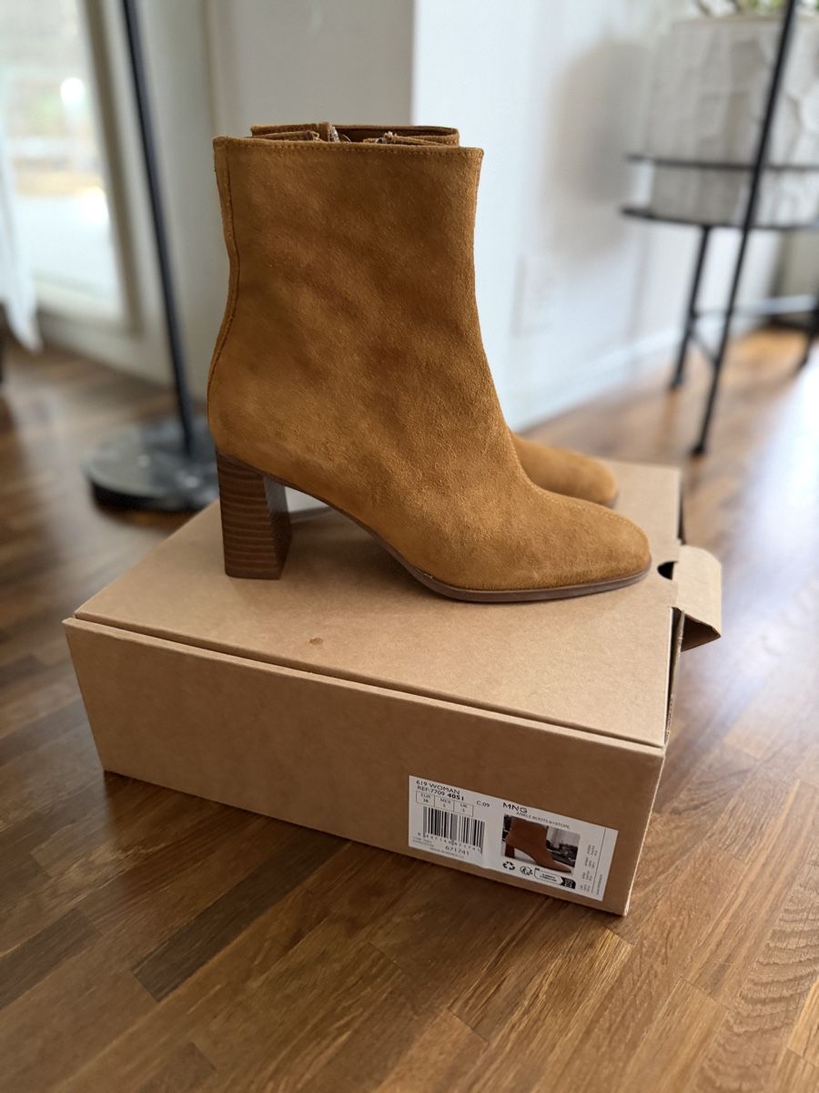 Mango Scarpe da donna: Mango Wildlederstiefel Neu mit Etikett, Braun – Nuovo e nell'imballaggio originale da Glattpark(Opfikon) venduto da dic_7gxr 3