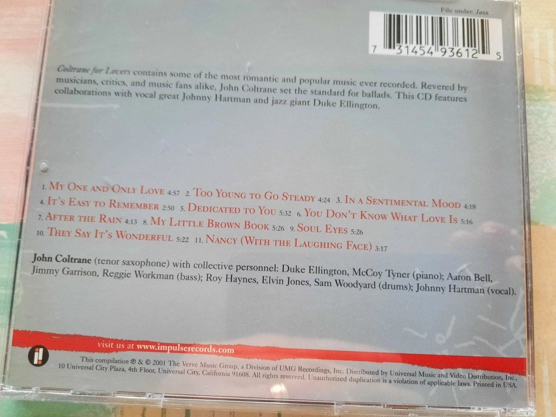 CDs: CD John Coltrane - Coltrane for Lovers  – D'occasion à Pully par bro_n52j 2