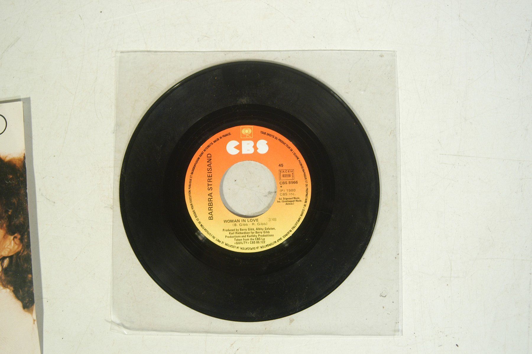 Schallplatten: Single Barbara Streisand mit Unterschriften – Gebraucht aus Herisau von Wisen 4