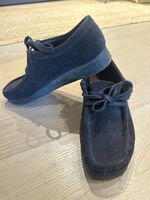 Clarks Wallabee Damen Schuhe Grösse 39 dunkelblau Wildleder