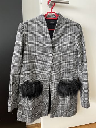 Zara Blazer with Fur Pockets