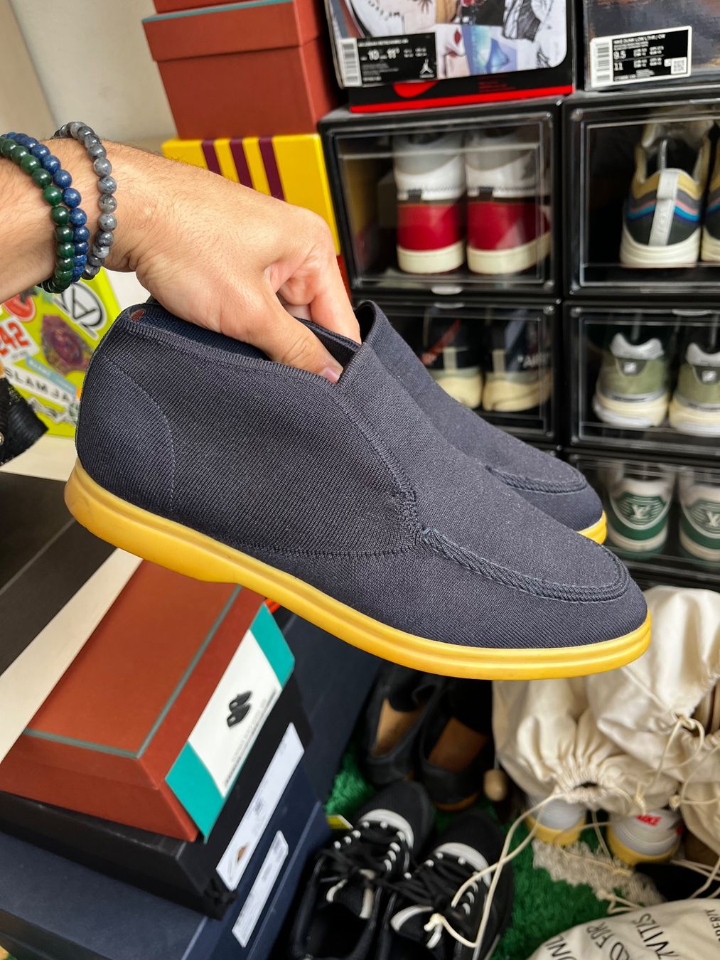 Scarpe da uomo: Loro Piana Open Walk Wool – Usato da Genève venduto da 3M_JR