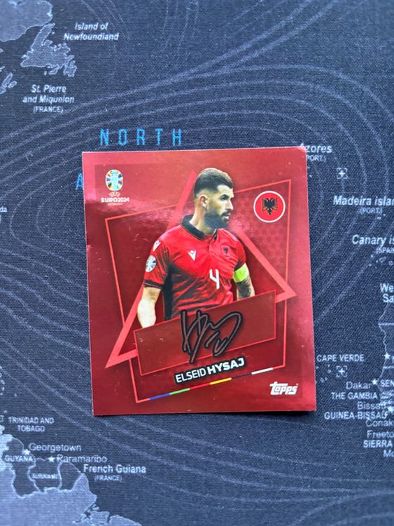 Topps EURO 2024 Elseid Hysaj ALB SP mit Unterschrift (Neu (gemäss ...