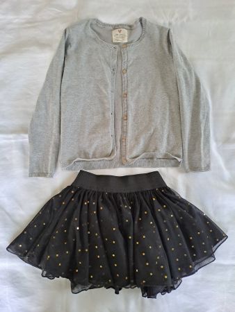 Set aus Tüll - Jupe und Jäckchen in Grösse 122