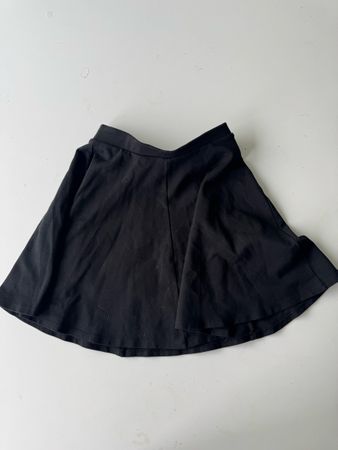 Black Mini Skirt, schwarzer Minirock, dicker Stoff