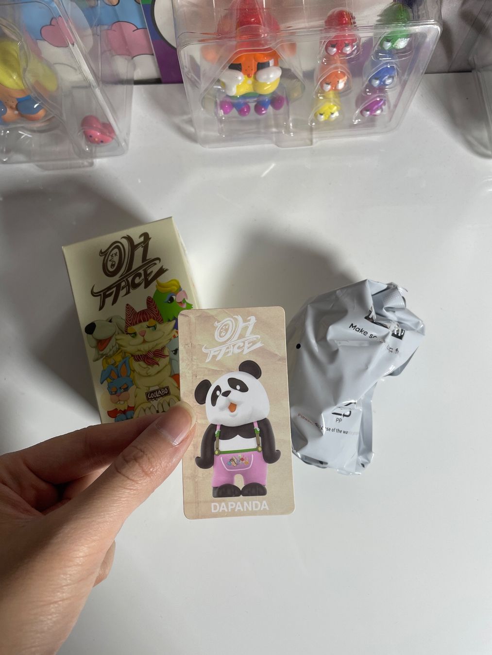 Pop Mart Figuren: Pop Mart CoolrainLABO Oh Face - DAPANDA (Check Card) – Neu (gemäss Beschreibung) aus Glattbrugg von arttoy.land