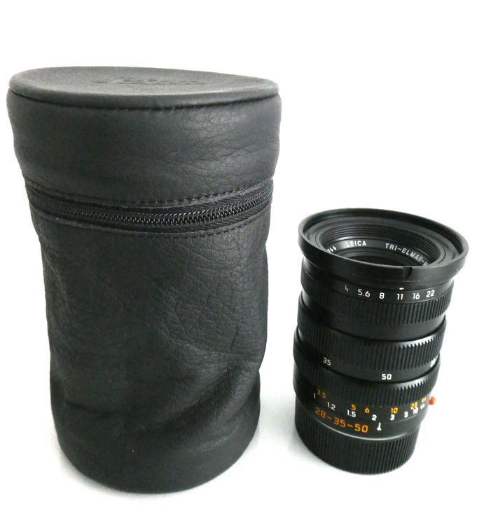 Objectif Leica Tri-Elmar 28-35-50 Mm F/4 Chrome - Occasion En Très Bon État Pour Monture M