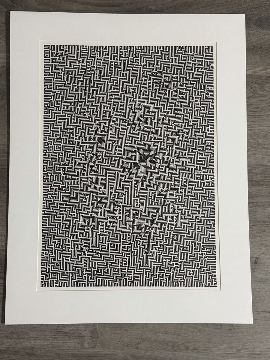 Foto & Immagini: Originale Labyrinth Zeichnung Tusche auf Papier – Usato da Gunten venduto da starfish3