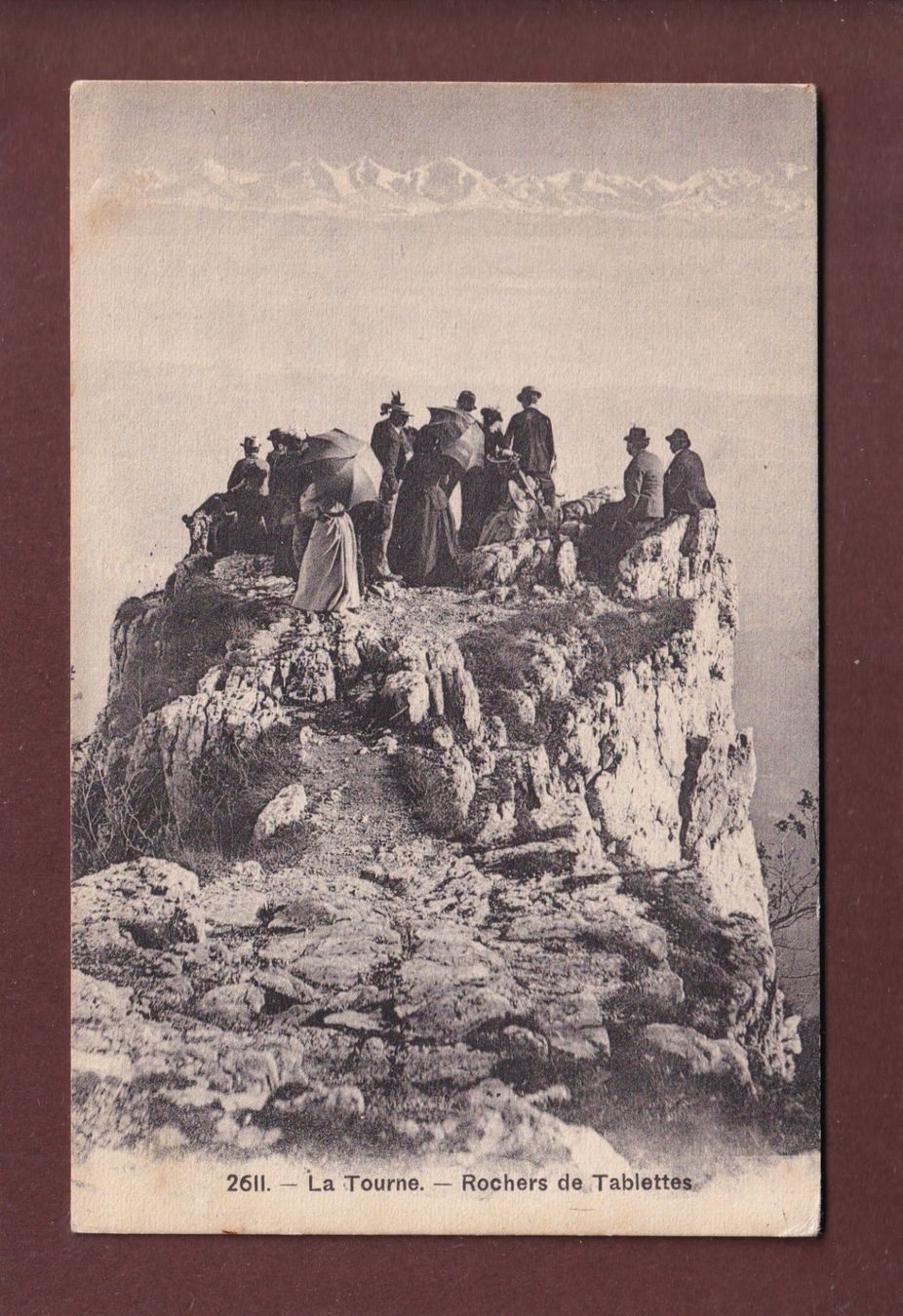 Ansichtskarten: LA TOURNE - Rochers de Tablettes - 1909 – Gebraucht aus Pully von nicecards