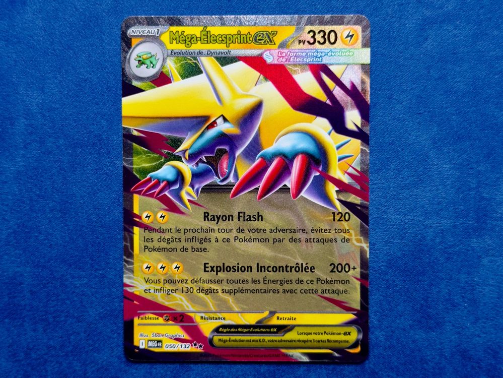 CARTE POKÉMON MEGA ELECSPRINT EX 158/132 MEGA ÉVOLUTION NEUVE FR