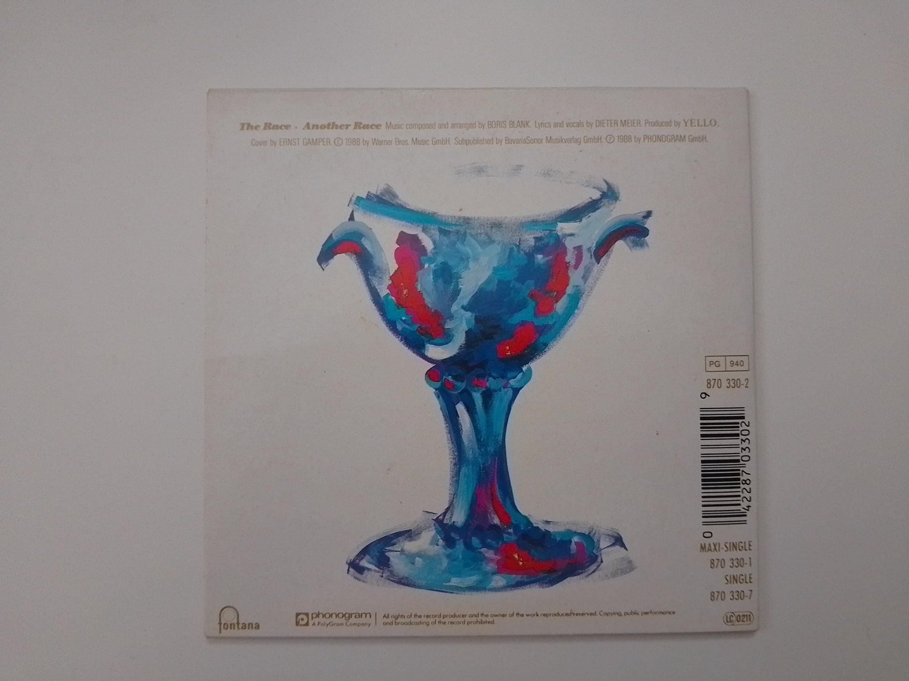 CD: CD Yello - The race - Maxi single 1988 – Usato da Echandens venduto da Gamora32 1