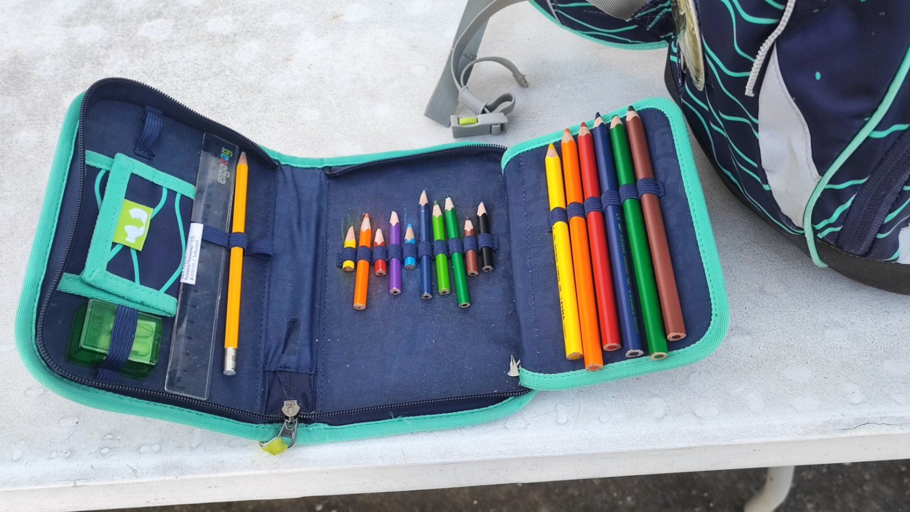 Ergobag Zaini: Schulthek mit Etui und Regenpellerine – Usato da Mosnang venduto da KurtHe 4