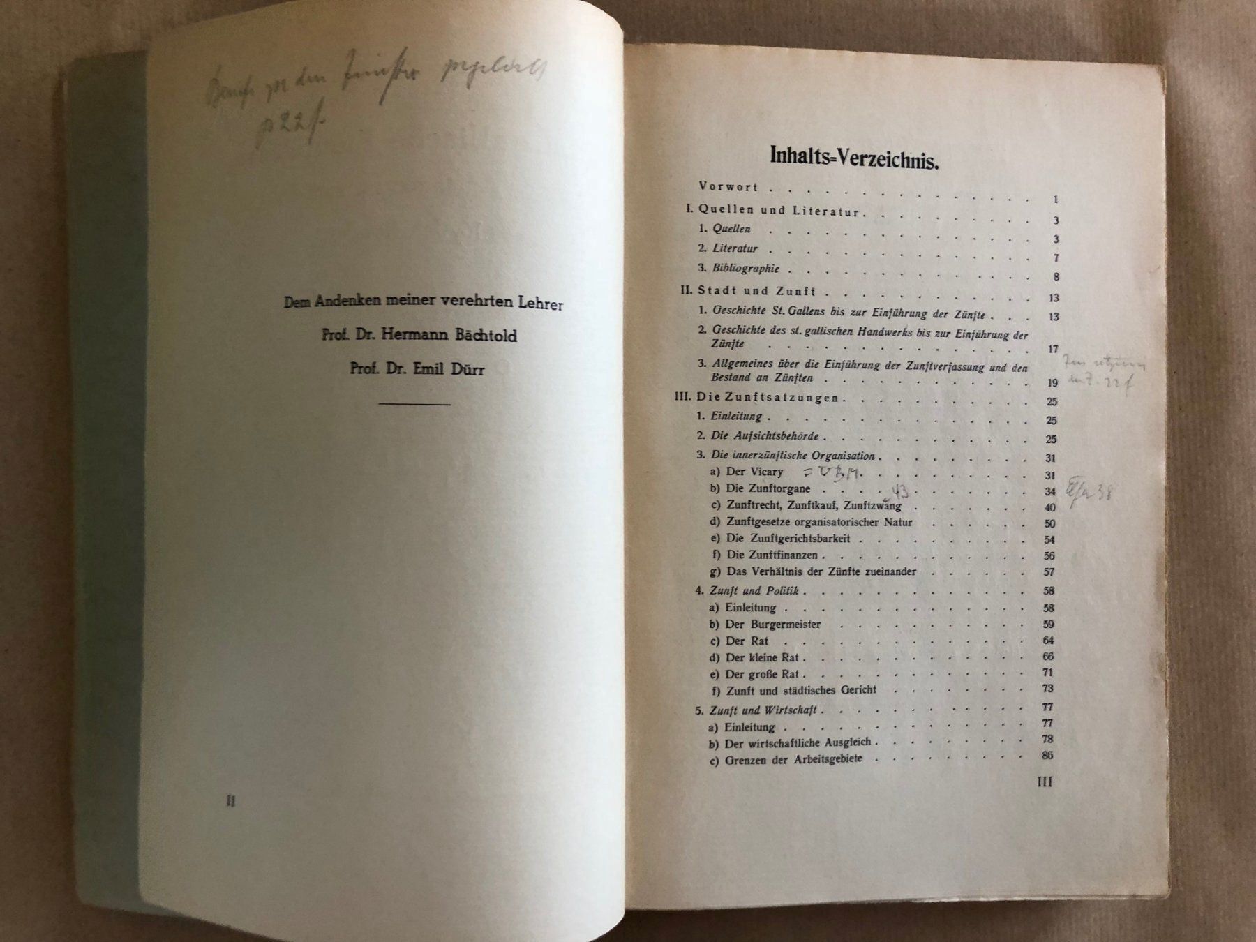 Bücher: Otto Scheitlin: Das St. gallische Zunftwesen. Dissertation – Gebraucht aus Zürich von allp 2