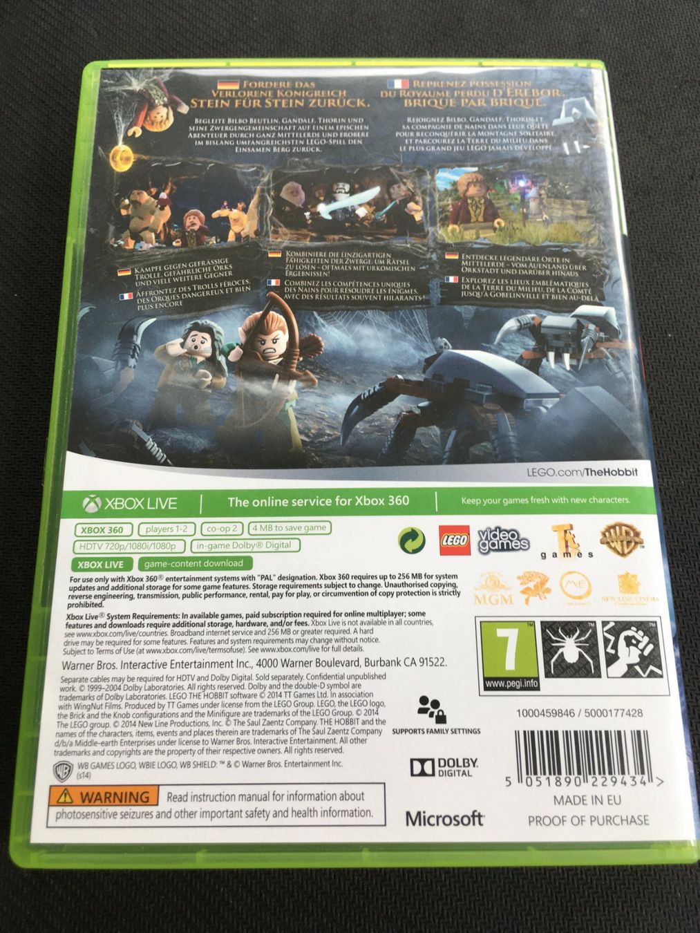 Microsoft Giochi: Lego Hobbit - Xbox 360 Game – Usato da St.Gallen venduto da Punktchen01 1