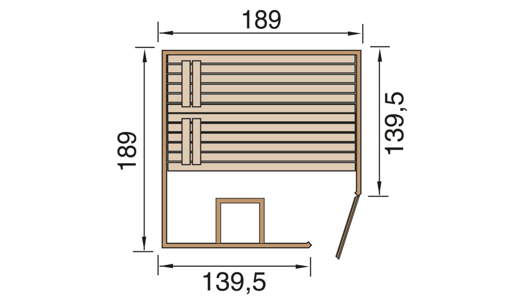 Sauna & Accessori: Sauna Valida - Eck 189x189 cm – Nuovo e nell'imballaggio originale da Diepflingen venduto da Der_billige_max 1