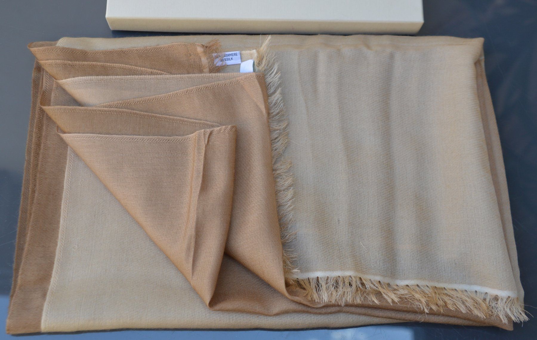Rolex Foulard & Sciarpe: Schal Rolex Kaschmir - Seide / châle cachemire - soie – Usato da Collonges venduto da Auganien 6