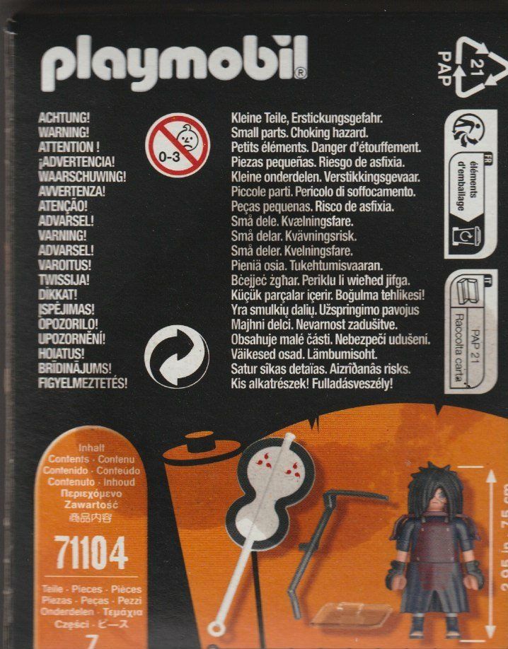 Playmobil Giocattoli: PLAYMOBIL  NARUTO SHIPPUDEN 71104 MADARA – Nuovo e nell'imballaggio originale da Vezia venduto da Aquarius_Age 1