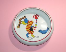 Langenthal Porzellan Kinderteller Clown Zirkus Nostalgie