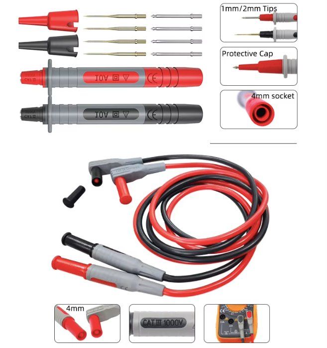 Tutti gli attrezzi: Multimeter-Messleitungs-Set (18 Stück) – Nuovo e nell'imballaggio originale da Geneve venduto da Titi2008 9