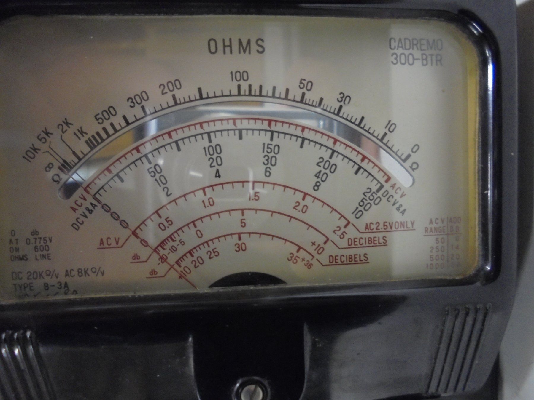 Misurare: Analogmessgerät, CADREMB 300-B TR., Vintage Messgerät – Usato da Bassersdorf venduto da Pandir 4