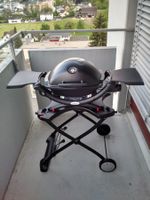 Weber Q1000 Gasgrill inkl. Wagen, Gaskartusche & Schutzhülle