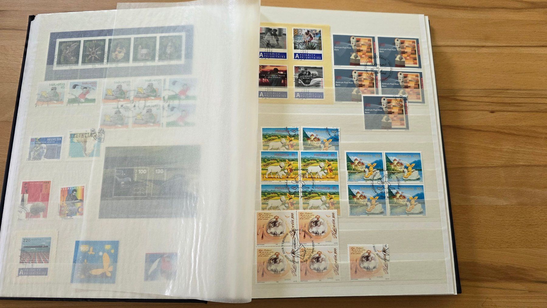 Alle Briefmarken: Briefmarkensammlung Schweiz in 3 Alben – Gebraucht aus Wettswil von Schnuebe 8