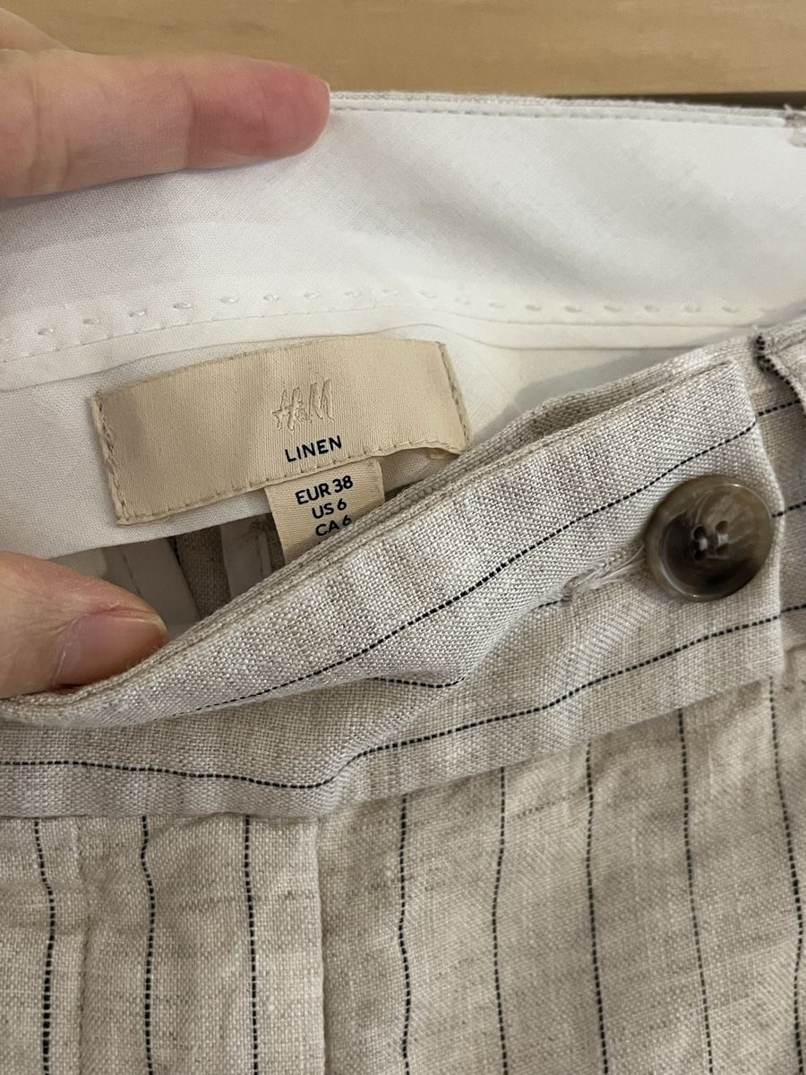 H&M Pantaloni: H&M 100% Leinenhose, Gr. 38 – Usato da Zürich venduto da vintage_for_you 4