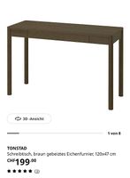 IKEA TONSTAD Schreibtisch, braun gebeitztes Eichenfurnier