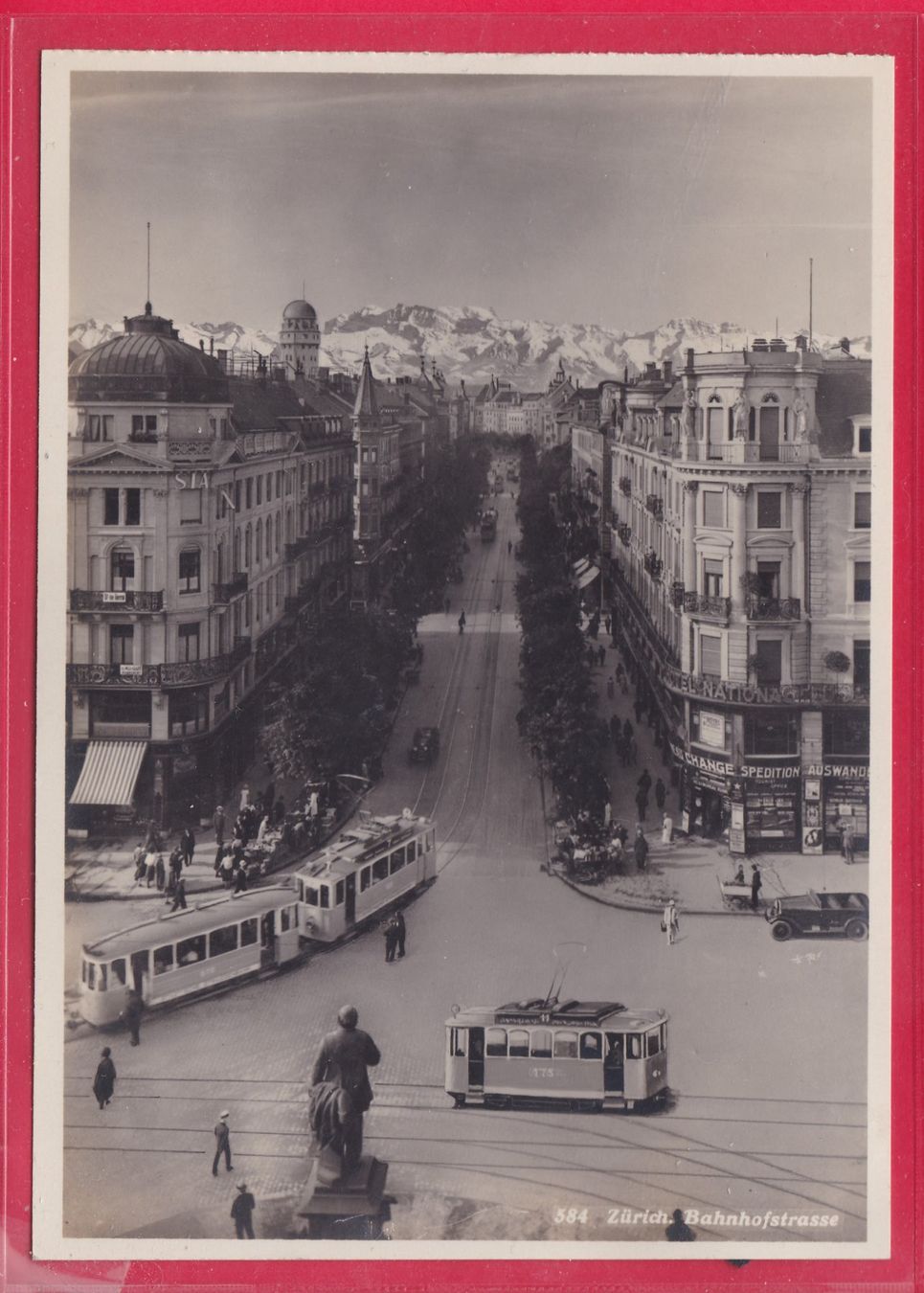 Cartoline postali: ZÜRICH, BAHNHOFSTRASSE – Usato da Oberrieden venduto da Gebirgsstelze