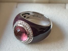 Ring Ti Sento, Amethyst, Silber 925, Emaille (NEU), Gr. 53
