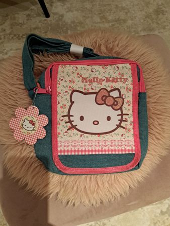 Umhängetasche Hello Kitty blau/pink Jeans neu mit Etikett