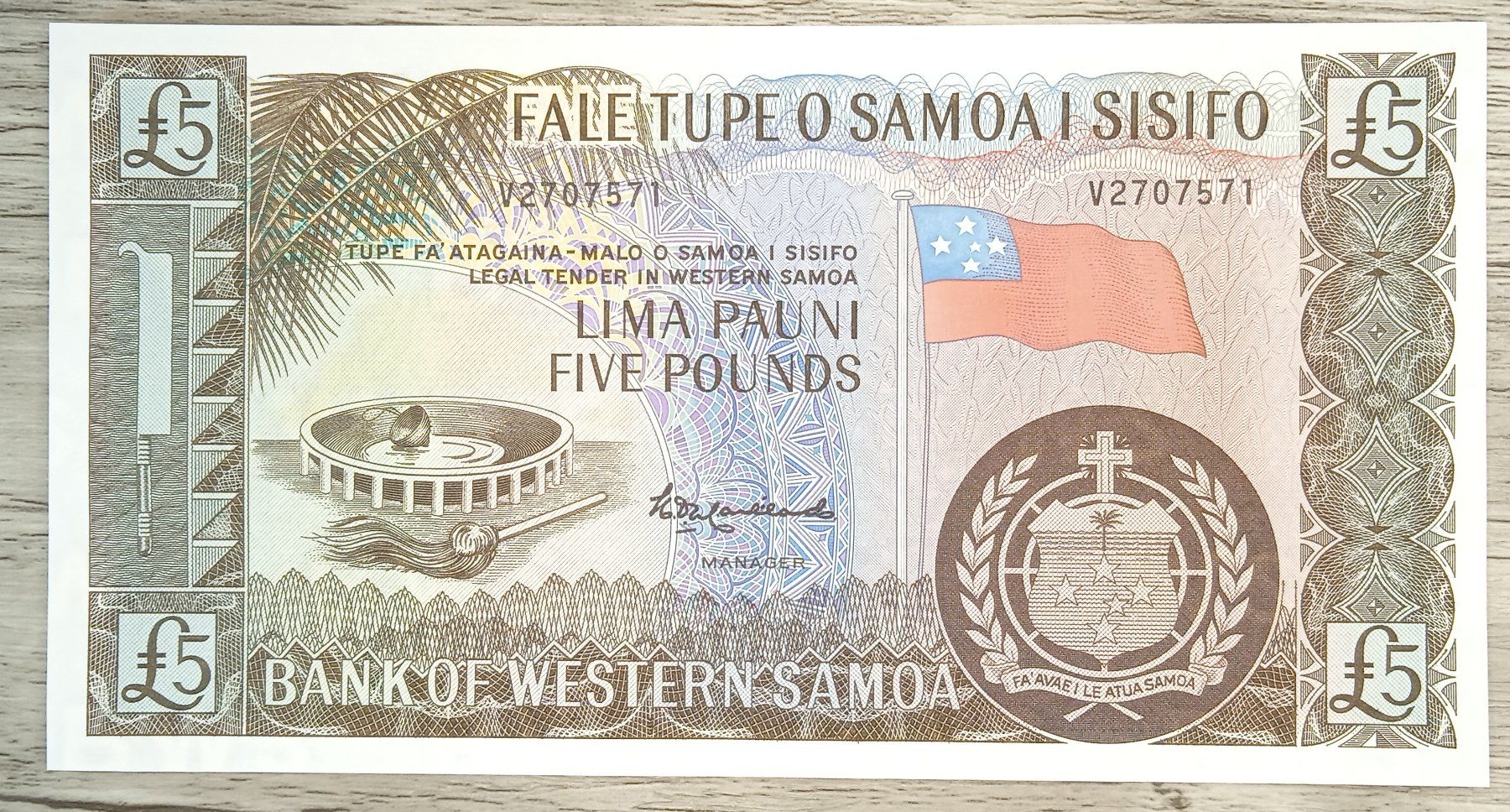 Banconote: Billet Samoa 5 Pounds UNC _2 – Nuovo (secondo la descrizione) da Cousset venduto da Patricio77