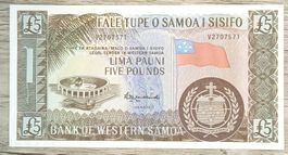 Billet Samoa 5 Pounds UNC _2