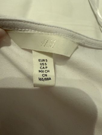 Body H&M blanc manches courtes taille S 