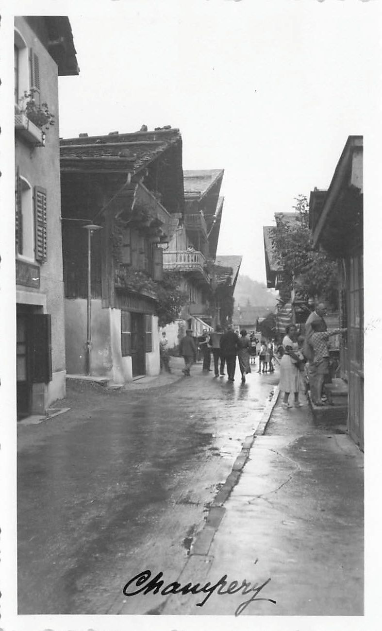 Cartoline postali: Champéry VS Dorfstrasse 1930 – Usato da Biasca venduto da Blenio71