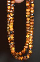 Stein Perlen Strang L-8895 – Tigerauge Rondellen 2x3mm 38cm