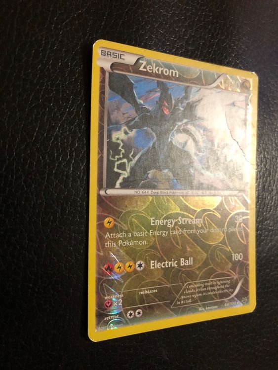 ZEKROM - 64/108 - XY Roaring Skies - Reverse Holo - Pokemon Card - NM