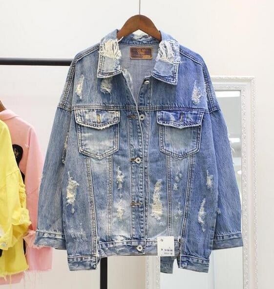 Giacche: Jeansjacke mit Muster Oversize Gr M – Nuovo (secondo la descrizione) da Bassersdorf venduto da Sandy456 1