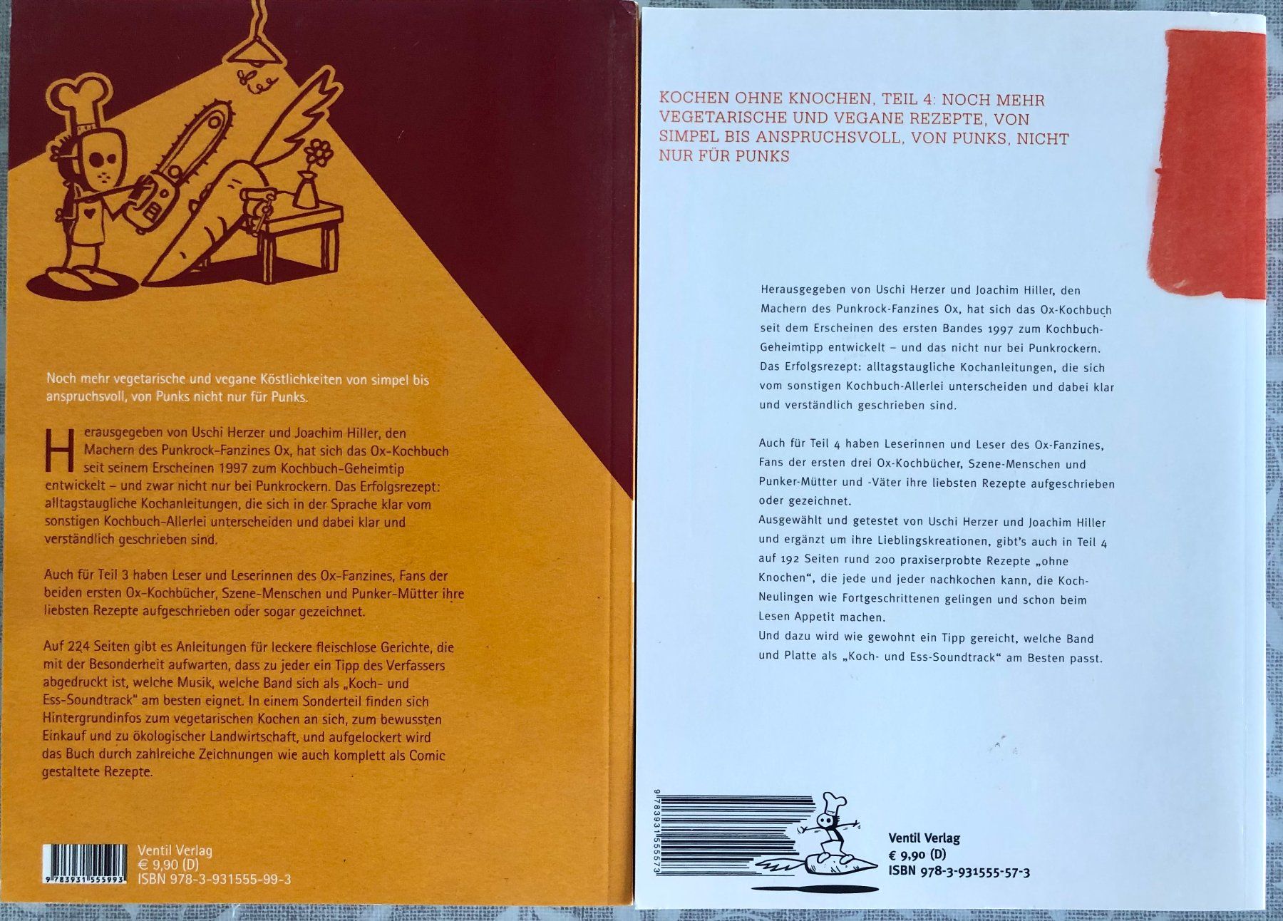 Bücher: Das Ox-Kochbuch volumes 1 à 4 – Gebraucht aus Le Crêt-p-Semsales von staglione69 2