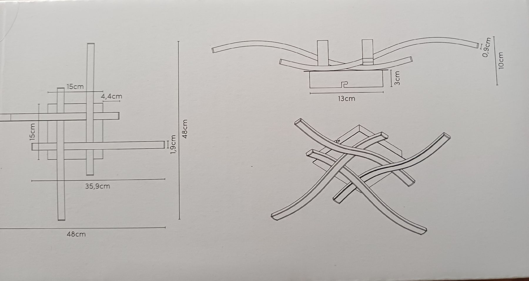 Lustres & lampes de plafonds: Deckenleuchte – Neuf avec emballage d'origine à Wil SG par lili06 6